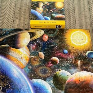 Vibrant Solar System Puzzle 🧩 🌎 🌞 & Poster